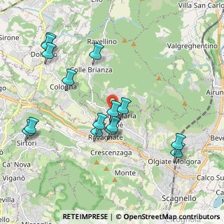 Mappa Via Villaggio Primula, 23889 Santa Maria Hoè LC, Italia (2.12467)