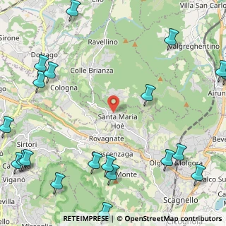 Mappa Via Villaggio Primula, 23889 Santa Maria Hoè LC, Italia (3.4105)