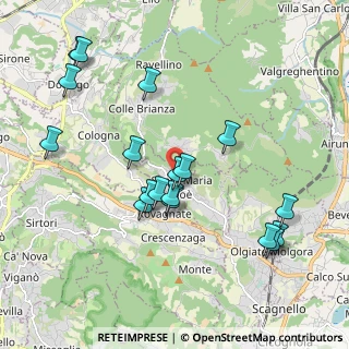 Mappa Via Villaggio Primula, 23889 Santa Maria Hoè LC, Italia (2.02111)