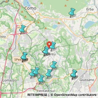 Mappa Via Nino Bixio, 22063 Cantù CO, Italia (4.76)