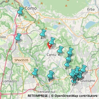 Mappa Via Nino Bixio, 22063 Cantù CO, Italia (5.432)