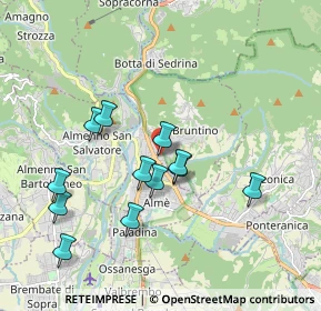 Mappa Via Borghetto, 24018 Villa d'Almè BG, Italia (1.765)