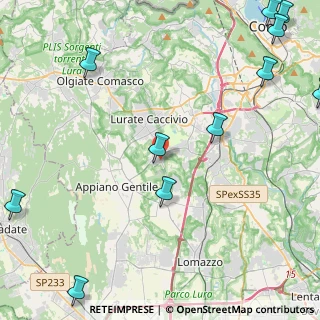 Mappa Via Giuseppe Garibaldi, 22070 Bulgarograsso CO, Italia (6.53)