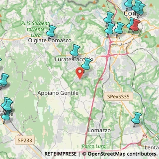 Mappa Via Giuseppe Garibaldi, 22070 Bulgarograsso CO, Italia (7.3315)