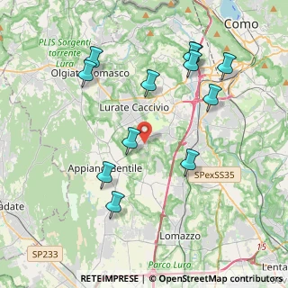 Mappa Via Giuseppe Garibaldi, 22070 Bulgarograsso CO, Italia (4.22167)