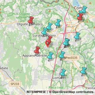 Mappa Via Giuseppe Garibaldi, 22070 Bulgarograsso CO, Italia (4.43063)