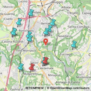 Mappa Via Costa, 22073 Fino Mornasco CO, Italia (2.28733)