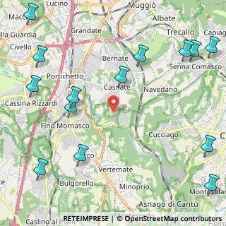 Mappa Via Costa, 22073 Fino Mornasco CO, Italia (3.08071)