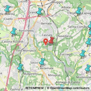 Mappa Via Costa, 22073 Fino Mornasco CO, Italia (3.879)