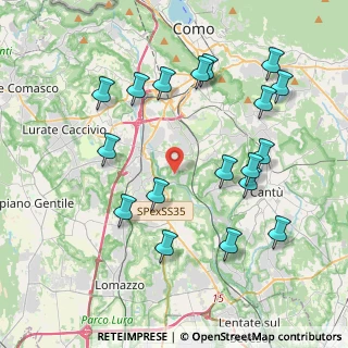 Mappa Via Costa, 22073 Fino Mornasco CO, Italia (4.28778)