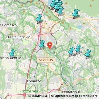 Mappa Via Costa, 22073 Fino Mornasco CO, Italia (6.042)