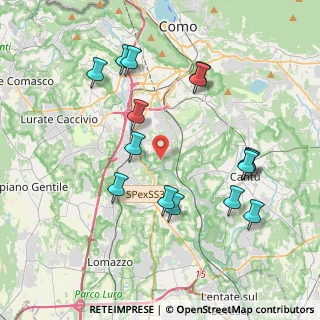 Mappa Via Costa, 22073 Fino Mornasco CO, Italia (4.06867)