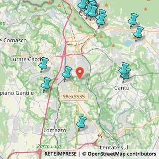 Mappa Via Costa, 22073 Fino Mornasco CO, Italia (6.071)