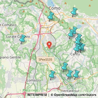 Mappa Via Costa, 22073 Fino Mornasco CO, Italia (5.24714)