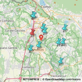 Mappa Via Costa, 22073 Fino Mornasco CO, Italia (3.63727)