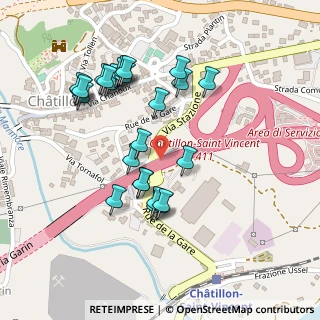 Mappa Strada Chemin de Barat, 11024 Châtillon AO, Italia (0.23462)