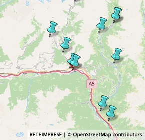 Mappa Strada Chemin de Barat, 11024 Châtillon AO, Italia (8.81182)