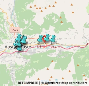 Mappa Torrent de Maillod, 11020 Quart AO, Italia (3.95938)