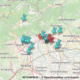 Mappa Strada Santi Fortunato e Lazzaro, 36061 Bassano del Grappa VI, Italia (11.43778)