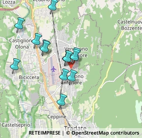 Mappa Via Camillo Benso Conte di Cavour, 21040 Venegono Inferiore VA, Italia (1.61462)