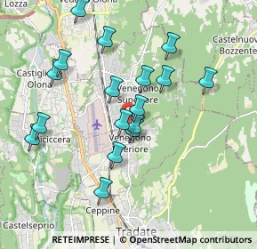 Mappa Via Camillo Benso Conte di Cavour, 21040 Venegono Inferiore VA, Italia (1.77647)