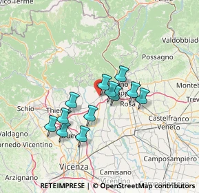 Mappa Via San Rocco, 36063 Marostica VI, Italia (10.91417)