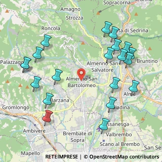 Mappa Via Fratelli Manzoni, 24030 Almenno San Bartolomeo BG, Italia (2.466)