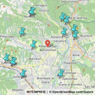 Mappa Via Fratelli Manzoni, 24030 Almenno San Bartolomeo BG, Italia (2.86786)