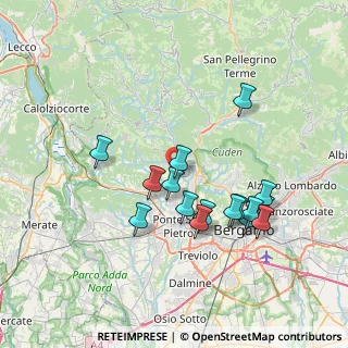 Mappa Via Fratelli Manzoni, 24030 Almenno San Bartolomeo BG, Italia (6.98188)