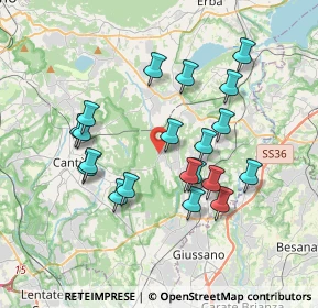 Mappa Via Grimello, 22040 Brenna CO, Italia (3.3905)