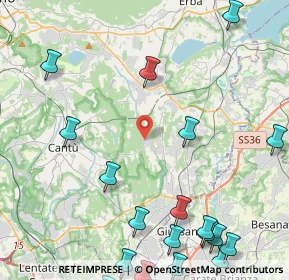 Mappa Via Grimello, 22040 Brenna CO, Italia (6.3995)