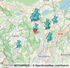 Mappa Via Grimello, 22040 Brenna CO, Italia (3.12929)