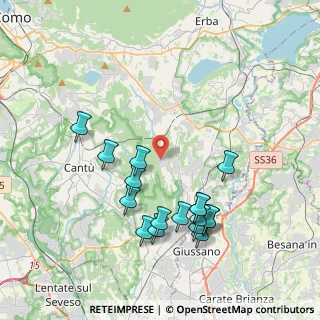 Mappa Via Grimello, 22040 Brenna CO, Italia (3.99706)
