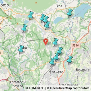 Mappa Via Grimello, 22040 Brenna CO, Italia (4.275)