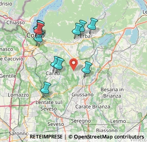 Mappa Via Grimello, 22040 Brenna CO, Italia (7.49909)