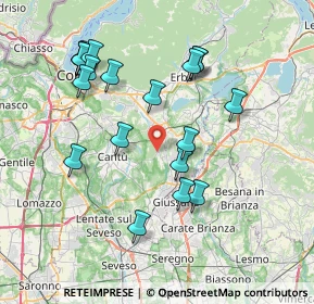 Mappa Via Grimello, 22040 Brenna CO, Italia (7.804)