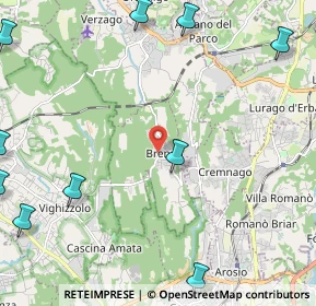 Mappa Via Grimello, 22040 Brenna CO, Italia (3.36727)