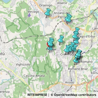Mappa Via Grimello, 22040 Brenna CO, Italia (1.9685)