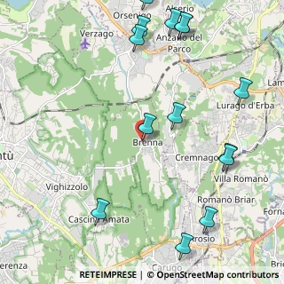 Mappa Via Grimello, 22040 Brenna CO, Italia (2.75714)