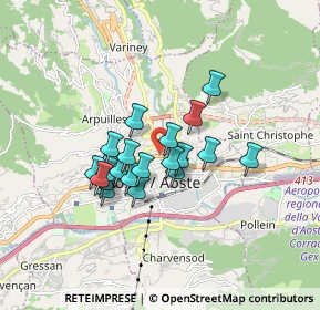 Mappa Strada della Consolata, 11100 Aosta AO, Italia (1.267)
