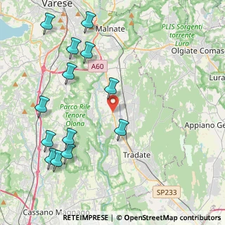 Mappa Via Privata Ingegnere Paolo Foresio, 21040 Castiglione Olona VA, Italia (5.01923)