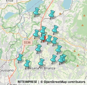 Mappa Strada Provinciale, 23893 Cassago Brianza LC, Italia (3.2825)