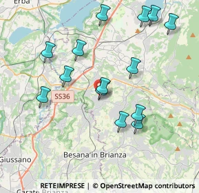 Mappa Strada Provinciale, 23893 Cassago Brianza LC, Italia (3.93857)