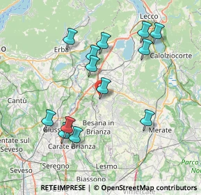 Mappa Strada Provinciale, 23893 Cassago Brianza LC, Italia (7.66)