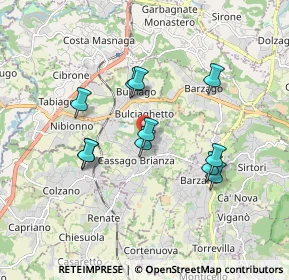 Mappa Strada Provinciale, 23893 Cassago Brianza LC, Italia (1.54545)