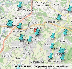 Mappa Strada Provinciale, 23893 Cassago Brianza LC, Italia (2.625)