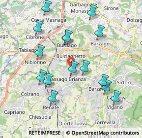 Mappa Strada Provinciale, 23893 Cassago Brianza LC, Italia (1.98267)