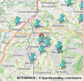 Mappa Strada Provinciale, 23893 Cassago Brianza LC, Italia (2.47714)
