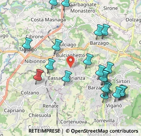 Mappa Strada Provinciale, 23893 Cassago Brianza LC, Italia (2.221)