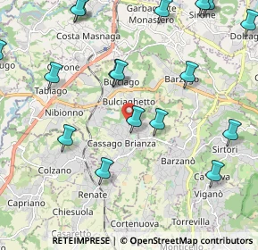 Mappa Strada Provinciale, 23893 Cassago Brianza LC, Italia (2.8665)